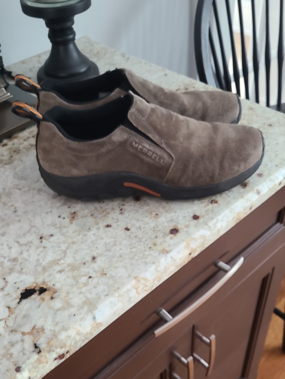 Merrell Men's Brown Suede Slip-On Loafers